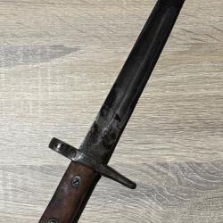 Ba&iuml;onnette Vetterli Carcano 1870-87-16 WW1 Ressort Court