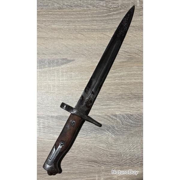 Ba�onnette Vetterli Carcano 1870-87-16 WW1 Ressort Court