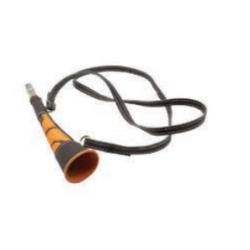 Corne Plate Januel en Laiton Gain&eacute;e  - Orange Camo  Sous Blister - 25 cm