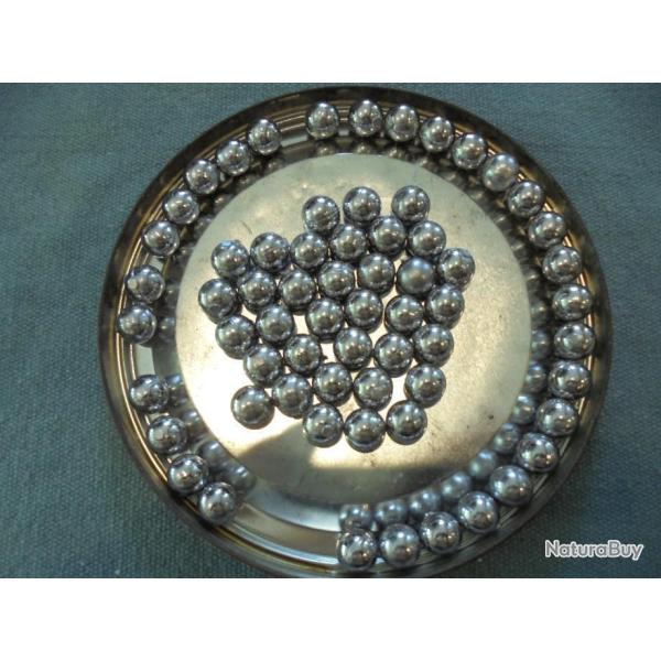 LOT DE 20 BALLES RONDES EN PLOMB  cal.24