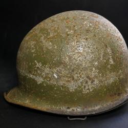 Coque casque US M-1 camouflage peinture militaria ww2 Cor&eacute;e
