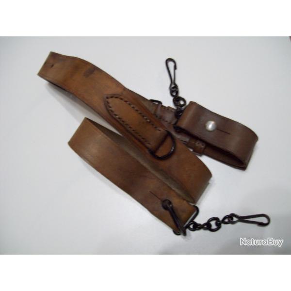 militaria bretelle cuir FM 24/29  arm�e francaise