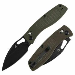 Couteau Tenable Heron Lame Acier Nitro-V Manche G10 Green Linerlock IKBS B2124V5