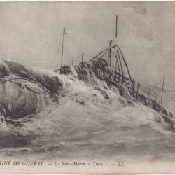 CPA - MARINE DE GUERRE - Sous-Marin  " THON" N&deg; 6024