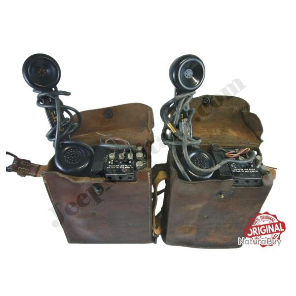 T�l�phones EE 8 campagne Signal Corps US WW2 JEEP Willys DODGE Wc  GMC EE8 vintage militaria Small