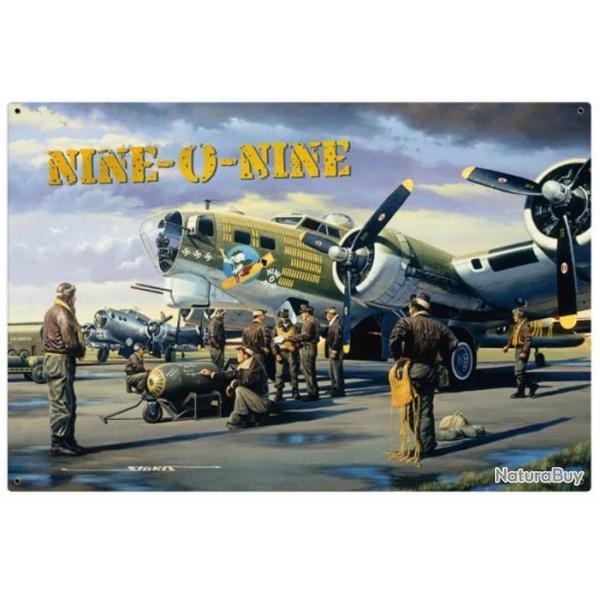 PLAQUE METAL WW2 BOMBARDIER Boeing B-17G