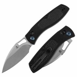 Couteau Tenable Heron Lame Acier Nitro-V Manche G10 Black Linerlock IKBS B2124V4