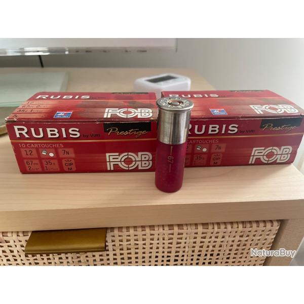 Cartouche Fob Rubis n.7 acier lot de 2 Boites