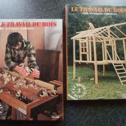 Lot de 4 livres sur le travail du bois, techniques de base &agrave; faire soi-m&ecirc;me