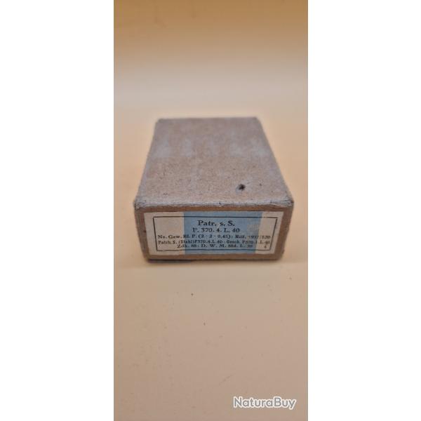 Boite de cartouches ww2 de collection allemande compl�te et inerte