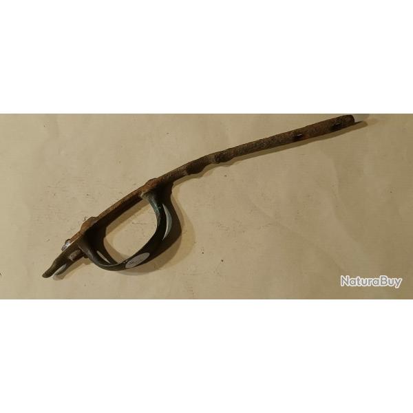 PONTET ET SOUS GARDE DE FUSIL MODELE 1777 AN 9 DE FUSIL DE DRAGON OU MARINE (C)