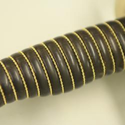 filigrane surli&eacute; dor&eacute; ou argent&eacute; de 140cm et 1,2mm de diam&egrave;tre