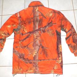 VESTE DE CHASSE FLUO CHAUDE REVERSIBLE