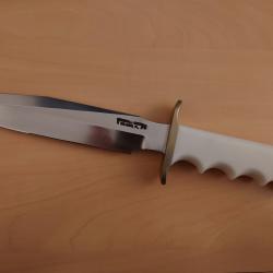 Randall Made Knives Custom Model 16 SP1 Fighter Fixed Blade Knife 7" RARE WHITE MICARTA