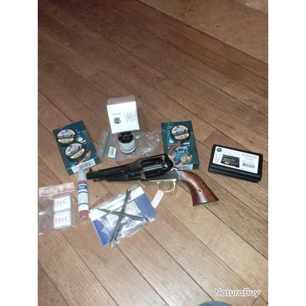Revolver 1858 sh�rif uberti avec barillet suppl�mentaire & accessoires