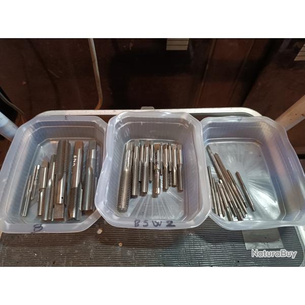 Lot tarauds professionnels imp�rial us anglais