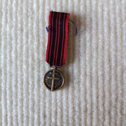 Miniature m&eacute;daille de r&eacute;sistance