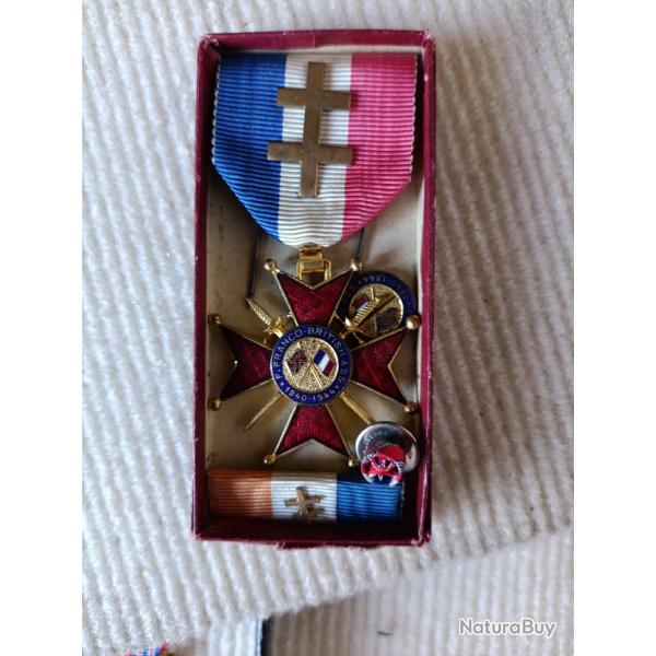 M�daille de l entente franco britannique 1940-44 ww2
