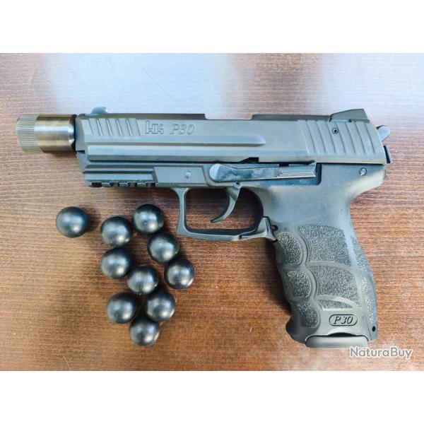 Pistolet d'alarme HK P30 9 mm pak