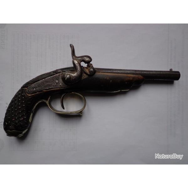 Pistolet � piston monture argent ??