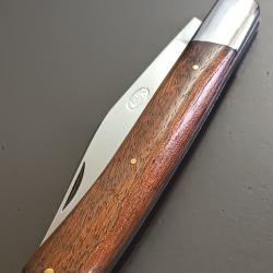 ANCIEN COUTEAU YATAGAN, THIERS, XX&egrave;me, manche bois.