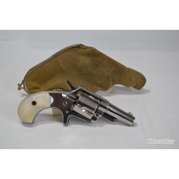 Superbe Revolver  "COLT SPTE " - 5 coups en 41 RF - Avec �tui porte monnaie