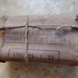 trousse paquet 8 mm 8mm dat&eacute;e 1929 Lebel Berthier perc&eacute;es percut&eacute;es ww2  seconde guerre