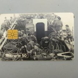 TELECARTE 50 ANS DU D-DAY 1944-1994 DEBARQUEMENT FLOTILLE ROUTE VERS LES COTES  JOUR J 6 JUIN 1944