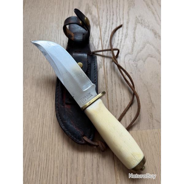 Rare Schrade USA 171UH Uncle Henry hunting knife with serial number and original shealth + whetstone