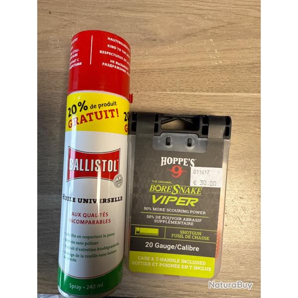 KDO HUILE  POUR L' ACHAT D'UN CORDON BORE SNAKE CAL 20