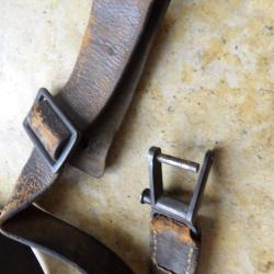 sangle bretelle mauser G98 premi&egrave;re guerre mondiale ww1  Allemand  cuir sain Reichswher gewheer