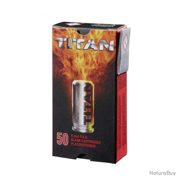 Balles � blanc Titan Perfecta - Cal. 9 mm PAK 50 - 50
