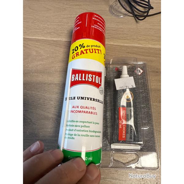 PACK HUILE 240 ML AVEC GRAISSE BLANCHE POUR CHOKES 30 ML