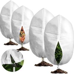 Lot de 4 Voile Hivernage Plante Exterieur 60x80cmx2 + 80x100cmx2