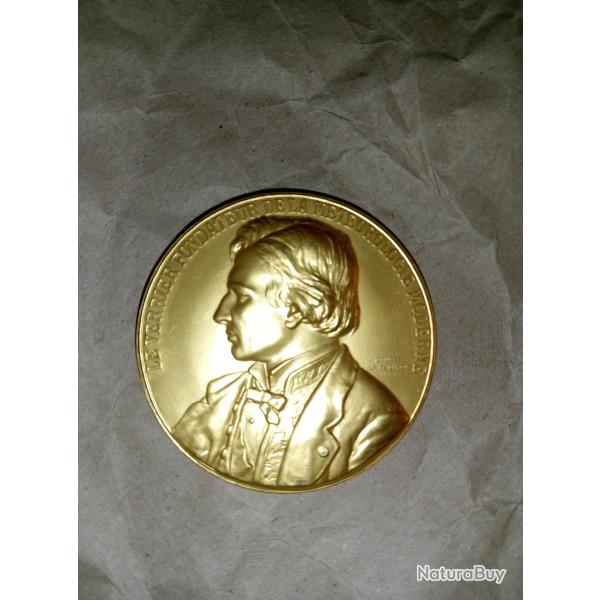 M�daillon bronze - LE VERRIER fondateur de la m�t�orologie moderne.