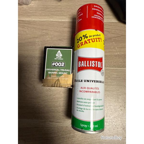 COLLIER  UTG POUR ACCESSOIRES SUR RAIL  DE 22 MM HUILE KDO