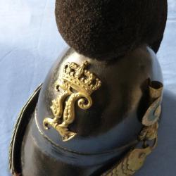 Casque bavarois de chasseurs &agrave; pied mod&egrave;le 1845