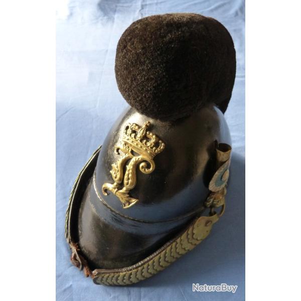 Casque bavarois de chasseurs � pied mod�le 1845