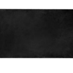 Tapis fourrure lapin synth&eacute;tique polyester noir 60x110 cm doux chaud