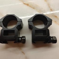 Colliers lunette 25,4 mm - rail 21mm