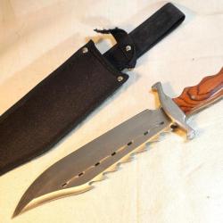 Couteau type BOWIE CHASSE - TIMBER RATTLER GATOR -  REF EBR24FAD007