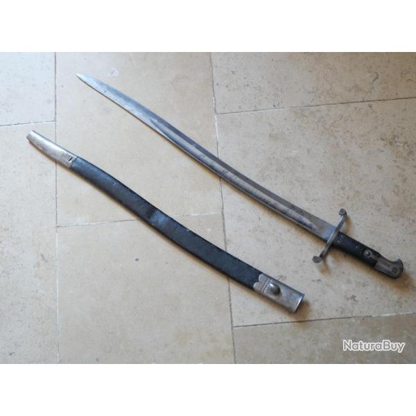 Ba�onnette britannique 1856/58 Yatagan XIX Fusil Martini Henry 1865-1875 Enfield 1858 SCH16BAI001