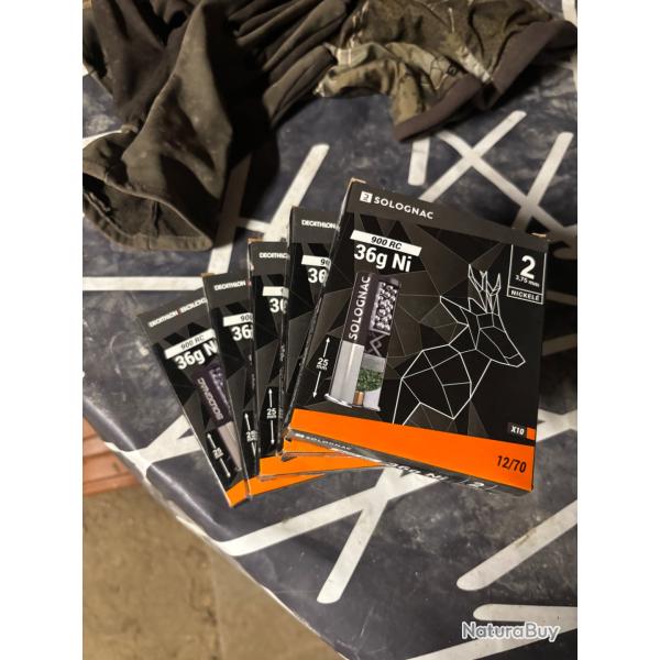 Cartouche solognac 12/70 36 gr plomb 2