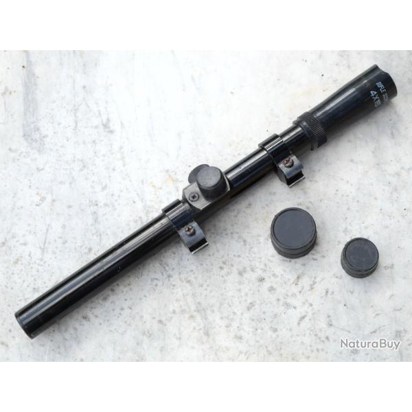 Lunette m�tallique RIFLE SCOPE 4x15 de tir 22LR, air comprim� et autres - COL25LUN002