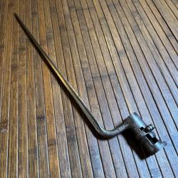 BA&Iuml;ONNETTE AN lX  - 1777 A DOUILLE R&Egrave;GLEMENTAIRE FRANCE POIN&Ccedil;ON ET MATRICULE