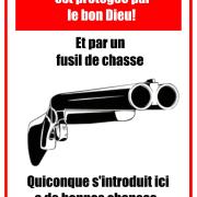 PLAQUE MÉTAL WINCHESTER CHASSE 30 X 20 CM