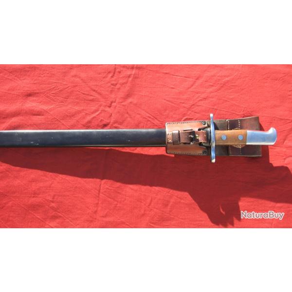 TRES BELLE BAIONNETTE SUISSE DENTS DE SCIE POUR SCHMIDT-RUBIN K31