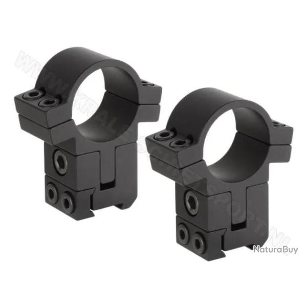 Colliers pour lunette FX No Limit - 25,4 mm - Haut - Rail de 11 mm