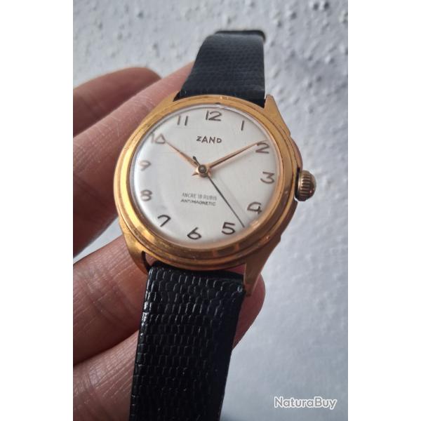 ZAND MONTRE M�CANIQUE VINTAGE ANCRE 18 RUBIS TBE