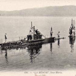 CPA - MARINE DE GUERRE -  "LA MEDUSE ' Sous - Marin - N&deg;6035